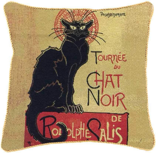 Steinlen Le Chat Noir Paris - Cushion Cover Art 45cm*45cm-0