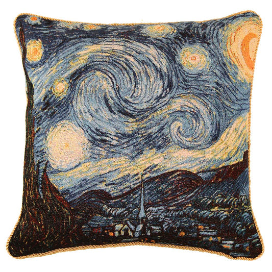 Van Gogh Starry Night - Cushion Cover Art 45cm*45cm-0