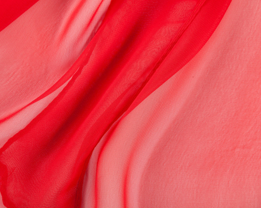 Red - Plain Chiffon-1