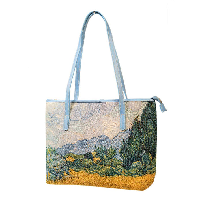 Van Gogh Wheat Field - College Bag-1