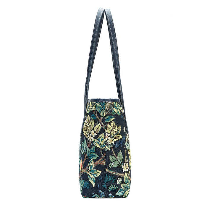 William Morris Tree of Life Blue - College Bag-2