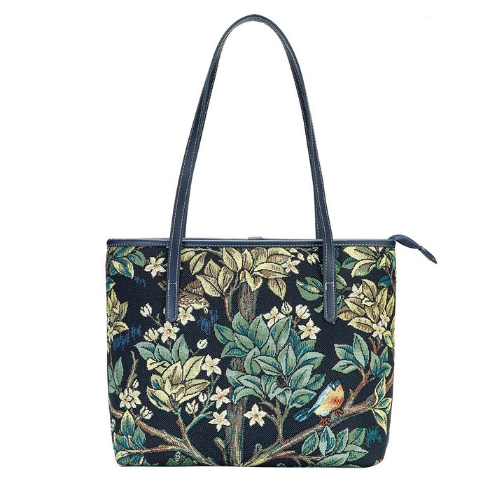 William Morris Tree of Life Blue - College Bag-0