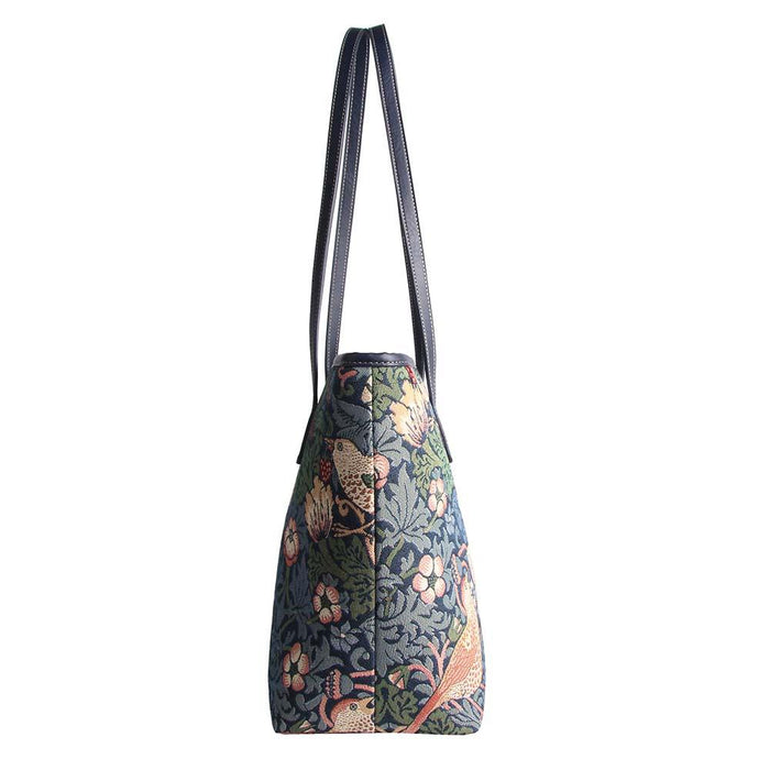 William Morris Strawberry Thief Blue - College Bag-3