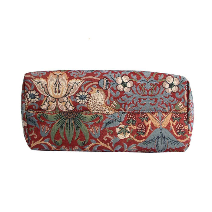 William Morris Strawberry Thief Red - College Bag-4