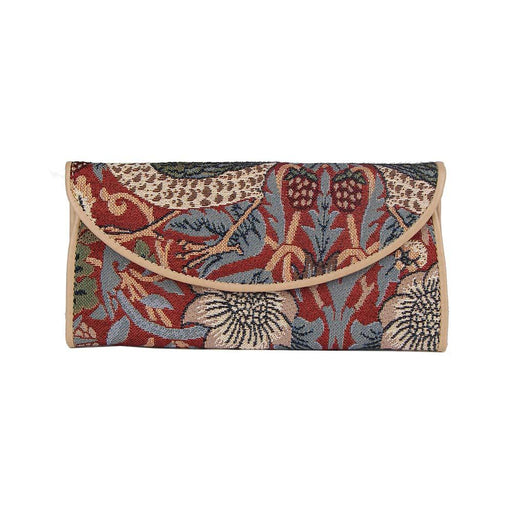 William Morris Strawberry Thief Red - Envelope Purse-0