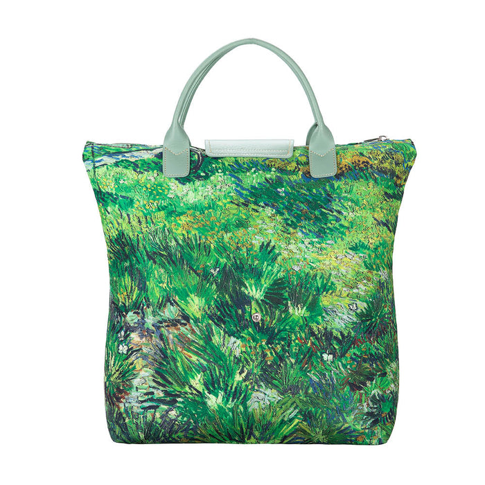 Van Gogh Long Grass with Butterflies - Art Foldaway Bag-1