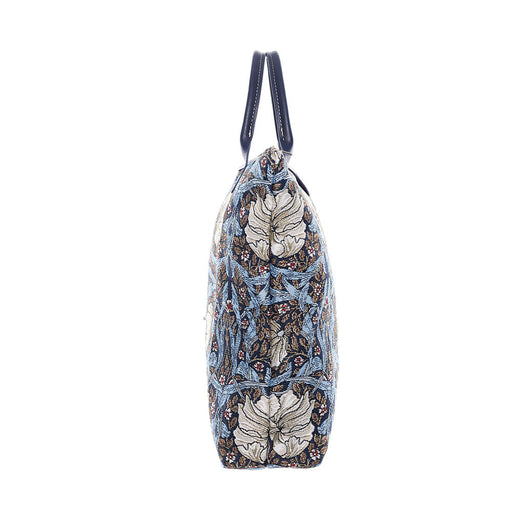 William Morris Pimpernel and Thyme Blue - Foldaway Bag-1