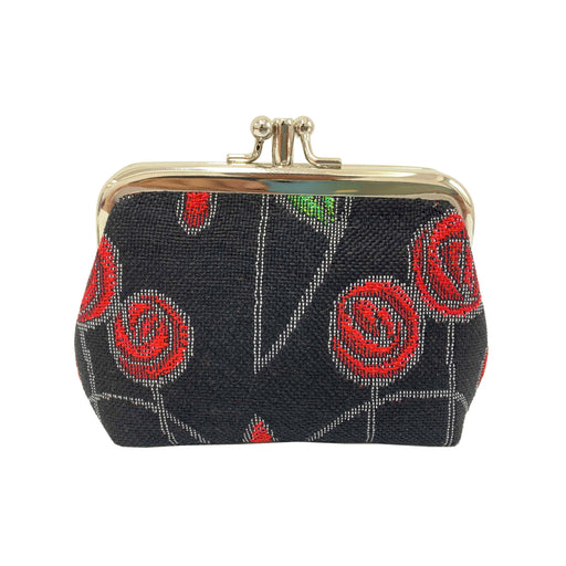 Mackintosh Simple Rose Black - Frame Purse-0