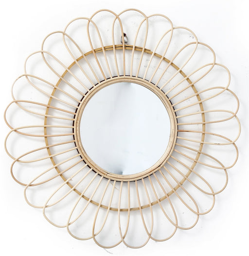 Rattan Mirrors Round 51cm - Kozeenest