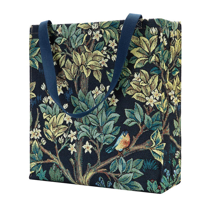 William Morris Tree of Life Blue - Gusset Bag-3