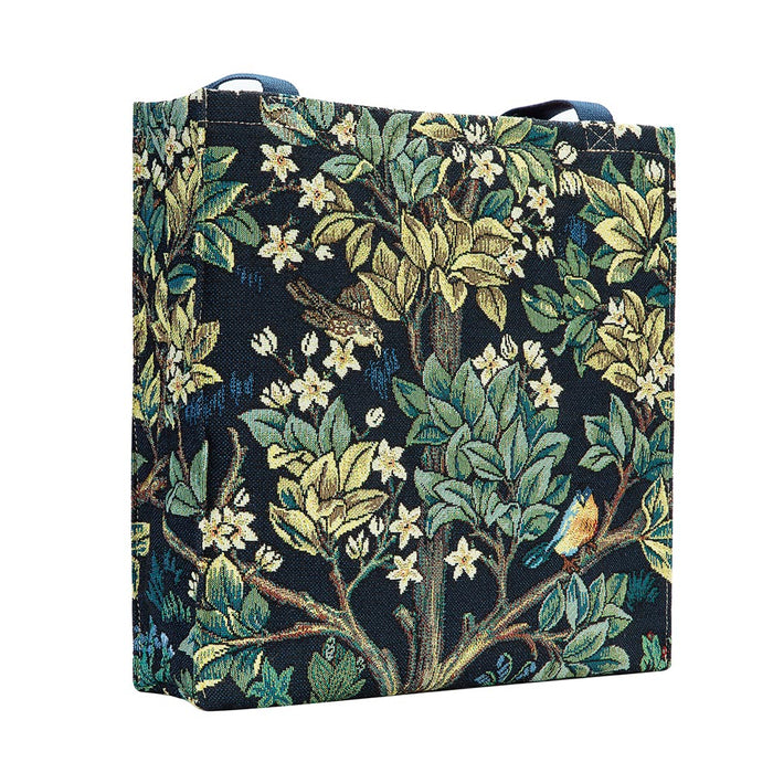 William Morris Tree of Life Blue - Gusset Bag-4