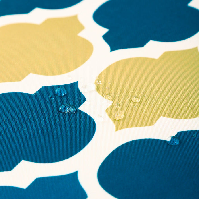 Water Resistant Indoor Outdoor Table Cloth 137x185 CM (Blue)-2