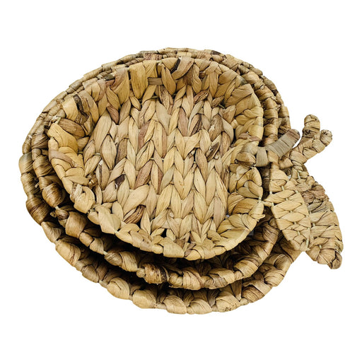 Rattan Apple Shape Basket Trays - Kozeenest