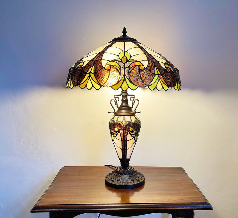 Yellow Double Tiffany Lamp 68cm - Kozeenest