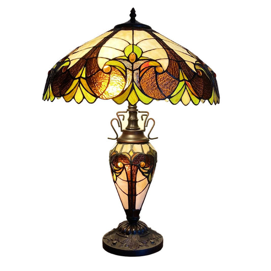 Yellow Double Tiffany Lamp 68cm - Kozeenest