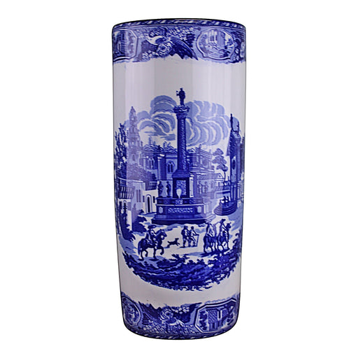 Umbrella Stand, Vintage Blue & White Townscape Design - Kozeenest