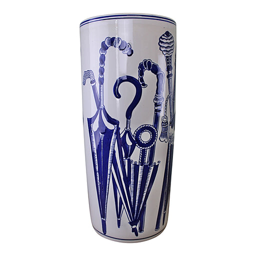 Umbrella Stand, Vintage Blue & White Umbrellas Design - Kozeenest