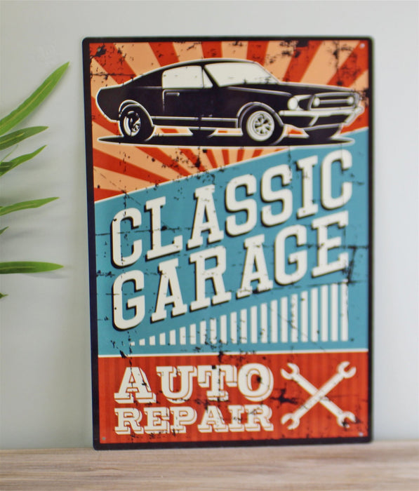 Vintage Metal Sign - Classic Garage Auto Repair - Kozeenest