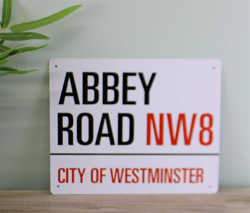 Vintage Metal Sign - Abbey Road, London Street Sign - Kozeenest