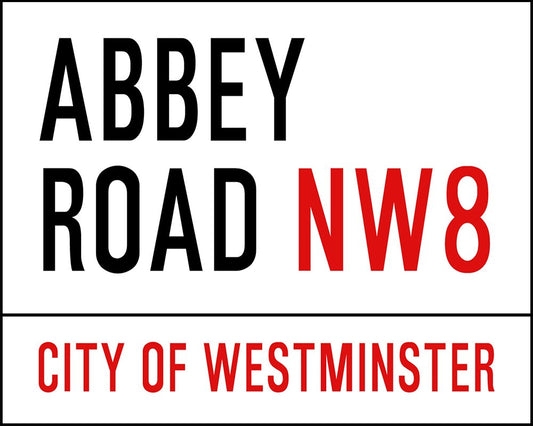 Vintage Metal Sign - Abbey Road, London Street Sign - Kozeenest