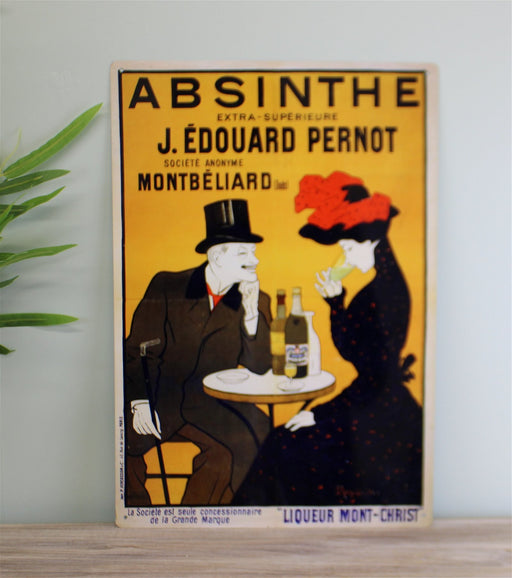 Vintage Metal Sign - Retro Advertising - Absinthe - Kozeenest