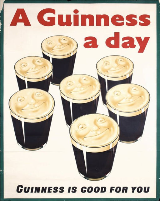 Vintage Metal Sign - Retro Advertising - Guinness - Kozeenest