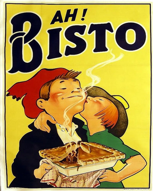 Vintage Metal Sign - Retro Advertising - Ah Bisto - Kozeenest