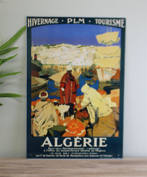 Vintage Metal Sign - Retro Advertising - Algerie Tourism - Kozeenest