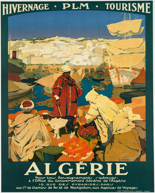 Vintage Metal Sign - Retro Advertising - Algerie Tourism - Kozeenest