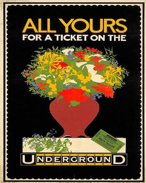 Vintage Metal Sign - Retro Advertising - London Underground - Kozeenest