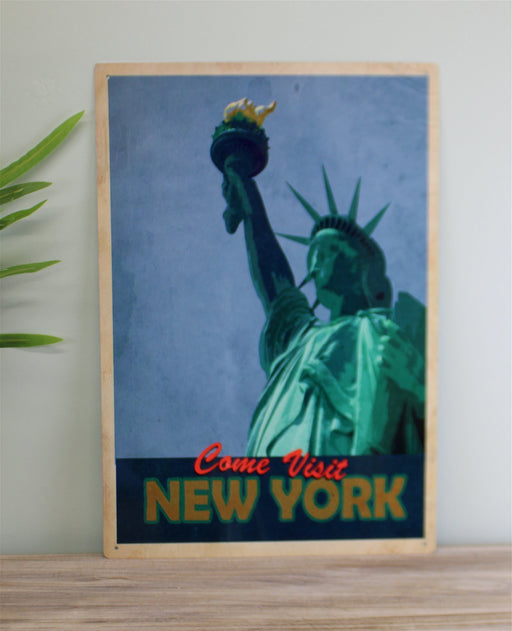 Vintage Metal Sign - Retro Advertising - New York - Kozeenest