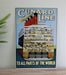 Vintage Metal Sign - Retro Advertising - Cunard Line - Kozeenest