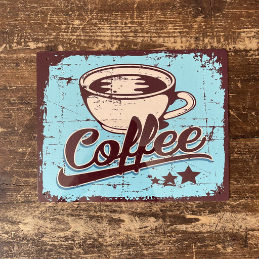 Vintage Metal Sign - Retro Coffee Sign - Kozeenest