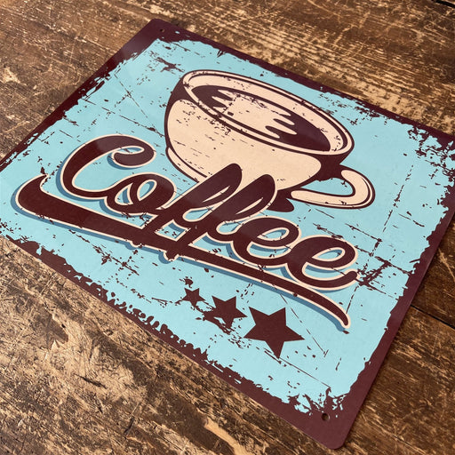 Vintage Metal Sign - Retro Coffee Sign - Kozeenest