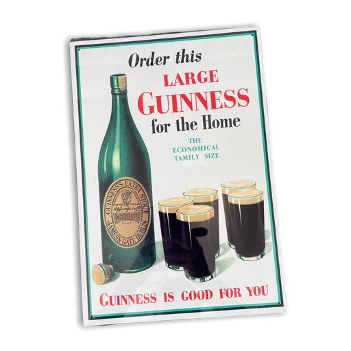 Vintage Metal Sign - Retro Advertising, Large Guinness For Home - Kozeenest