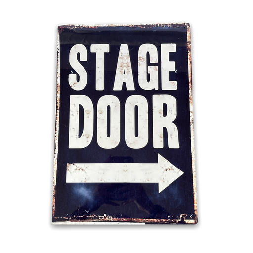 Vintage Metal Sign - Stage Door Metal Wall Sign - Kozeenest