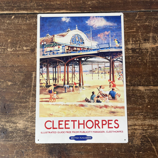 Vintage Metal Sign - British Railways Retro Advertising, Cleethorpes - Kozeenest