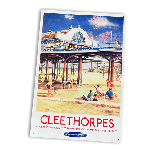 Vintage Metal Sign - British Railways Retro Advertising, Cleethorpes - Kozeenest