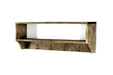 Wooden Wall Shelf with 4 Hooks 54 x 10 x 18 cm - Kozeenest