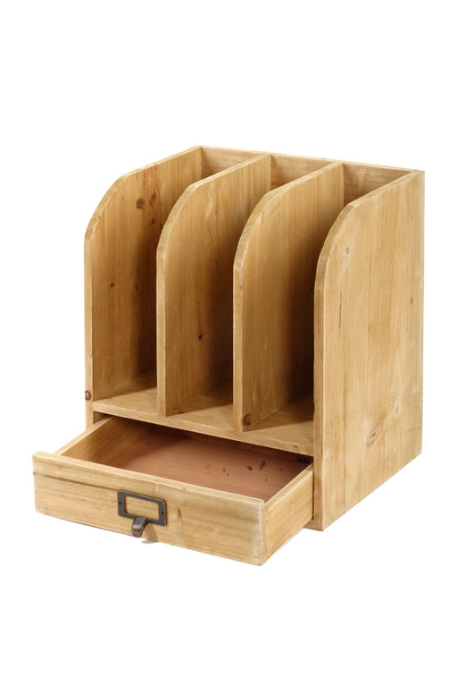 Wooden Files with Drawer 30 x 23 x 35 cm - Kozeenest