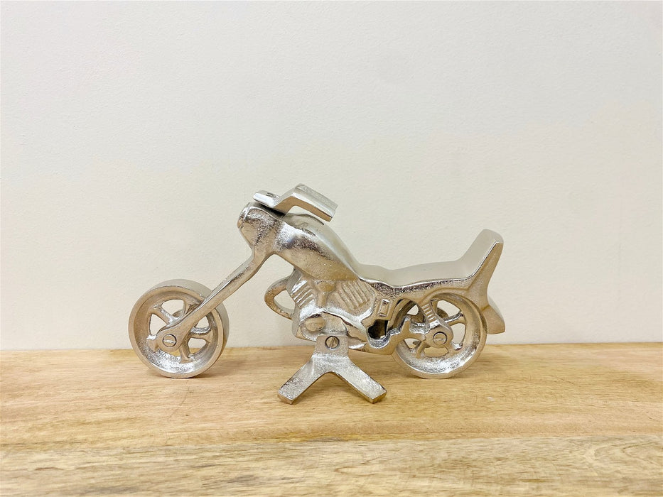 Silver Aluminium Motorcycle Ornament - Kozeenest