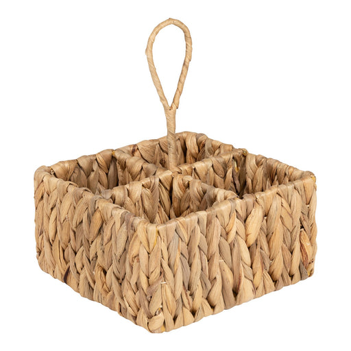 Square Raffia Weaved Cutlery Holder - Kozeenest