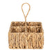 Square Raffia Weaved Cutlery Holder - Kozeenest