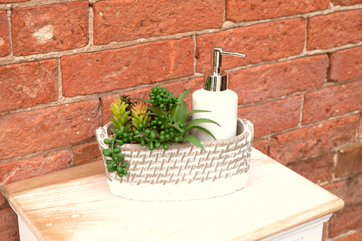 Soap Dispenser Tray with Succulent - Kozeenest