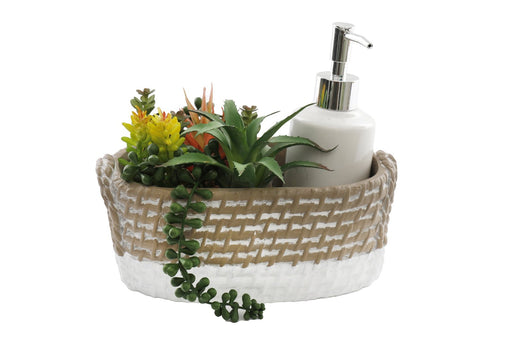 Soap Dispenser Tray with Succulent - Kozeenest