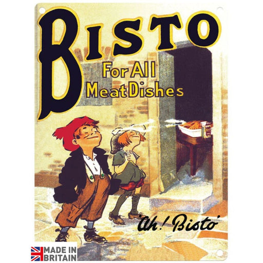 Small Metal Sign 45 x 37.5cm Vintage Retro Bisto - Kozeenest