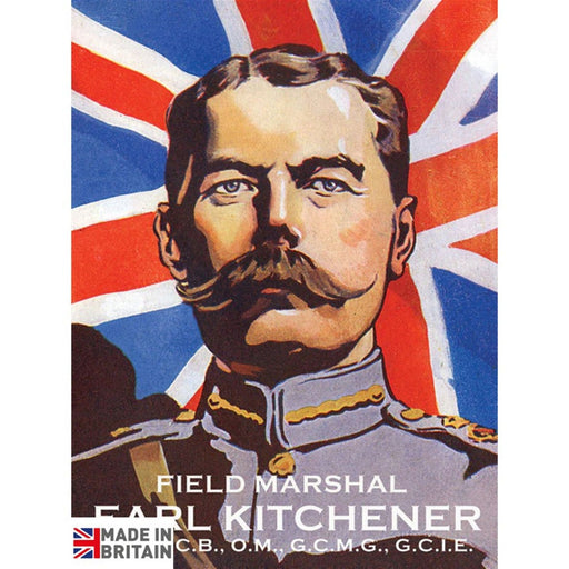 Small Metal Sign 45 x 37.5cm Vintage Retro Earl Kitchener - Kozeenest