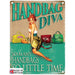 Small Metal Sign 45 x 37.5cm Funny Handbag Diva - Kozeenest