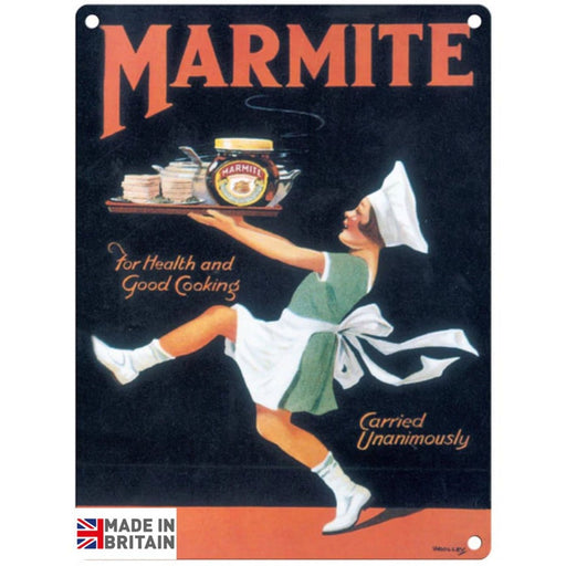 Small Metal Sign 45 x 37.5cm Vintage Retro Marmite - Kozeenest