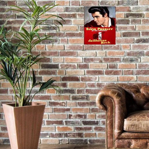 Small Metal Sign 45 x 37.5cm Elvis Presley Jailhouse Rock - Kozeenest